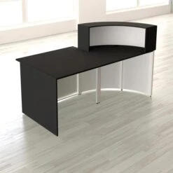 Kerkmann Empfangstheke Cento 2, 3851, Weiß / Anthrazit, 180 X 110 X 95cm, Mit Anbautisch -Leitz || Novus || Herlitz Shop 03a6d490c59d9aaa2f25ebb50b6a63577732feab empfangstheke kerkmann cento 2 3851