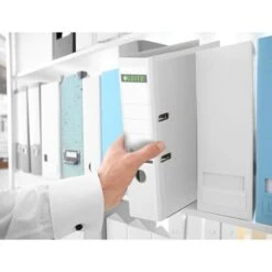 Leitz Ordner 1007-00-01, Vollpapier, Karton, A4, 8cm, Weiß -Leitz || Novus || Herlitz Shop 09b7cb17963f87c3e4169ca20911e484fc21123c ordner leitz 1007 00 01 vollpapier karton a4