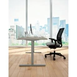 Quadrifoglio Schreibtisch Idea+ Tube, Maße: 180 X 80cm, Beton / Silber -Leitz || Novus || Herlitz Shop 0da44617e054944212dc874a87be97d240cfeb10 schreibtisch quadrifoglio idea plus tube