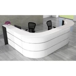 Kerkmann Empfangstheke Bari 3567, Weiß / Weiß, 335 X 112 X 235cm, Winkeltheke -Leitz || Novus || Herlitz Shop 126e9b4c760d73865f32f8f565d994673992686b empfangstheke kerkmann bari 3567