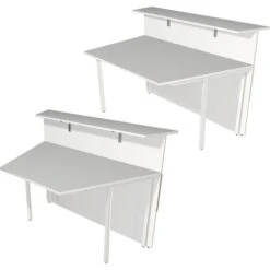 Kerkmann Empfangstheke Atlantis, Weiß, 250 X 110 X 250cm, Winkeltheke Mit Anbautisch -Leitz || Novus || Herlitz Shop 14f9284b3bebaa86c9542fc0bfd62ce590690c06 empfangstheke kerkmann atlantis weiss