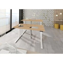 Hammerbacher Schreibtisch XDKB 19, Asteiche, Elektrisch Höhenverstellbar, 180 X 64-129 X 80cm -Leitz || Novus || Herlitz Shop 15d01deb7e9b44d0b53628b4bf8f13eff9d81bd1 schreibtisch hammerbacher xdkb 19 asteiche