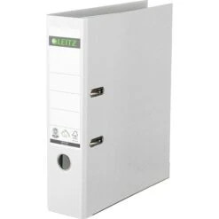 Leitz Ordner 1007-00-01, Vollpapier, Karton, A4, 8cm, Weiß