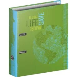 Brunnen Ordner 1020424, Karton, A4, 8cm, Motiv Recycling