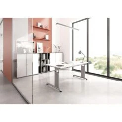 Hammerbacher Schreibtisch Z-Serie, Verstellbar, 180 X 68-82 X 80, Lichtgrau / Graphit -Leitz || Novus || Herlitz Shop 20c84e3f8c97ae0d5b91ed52c3a960bd5bbc49d9 schreibtisch hammerbacher z serie