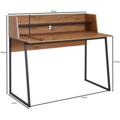 Wohnling Schreibtisch WL6.373, Eiche, Maße: 120 X 60cm -Leitz || Novus || Herlitz Shop 2723b5f4f8233130085426c8e12322b279d6beda schreibtisch wohnling wl6.373 eiche