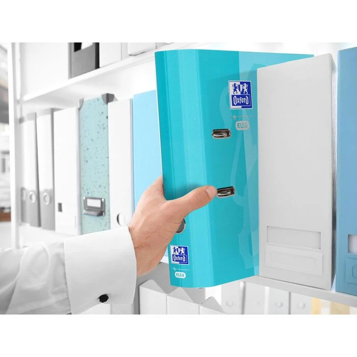 Oxford By Elba Ordner 400104028 Soft Touch, A4, Breit, Karton, Aquablau 3 Oxford By Elba Ordner 400104028 Soft Touch, A4, Breit, Karton, Aquablau – Bild 3