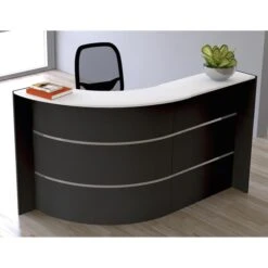 Kerkmann Empfangstheke Bari 3575, Anthrazit / Weiß, 175 X 112 X 95cm, Kompakttheke -Leitz || Novus || Herlitz Shop 3a33cf3e268fb149a64ddaecc71cc32b938cc48b empfangstheke kerkmann bari 3575