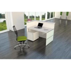 Kerkmann Empfangstheke Atlantis, Weiß / Weiß, 150 X 110 X 92cm, Kompakttheke -Leitz || Novus || Herlitz Shop 409ceddc62e9097fb847b479a367b2decd9d60ff empfangstheke kerkmann atlantis