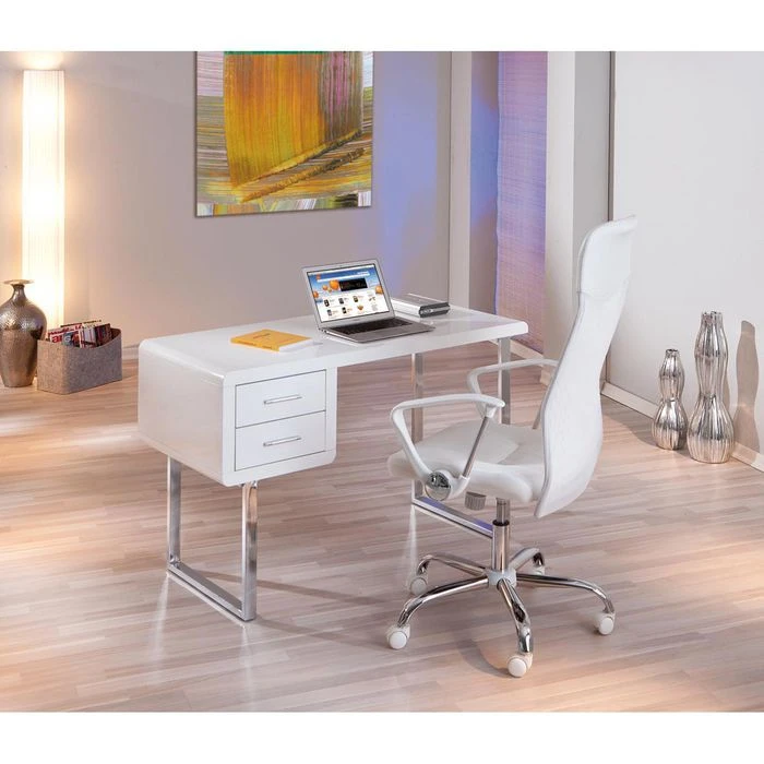 Inter-Link Schreibtisch Claude 50501010, Weiß, Maße: 120 X 55cm 3 Inter-Link Schreibtisch Claude 50501010, Weiß, Maße: 120 X 55cm – Bild 3