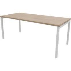 Quadrifoglio Schreibtisch Idea+ 01, Ulme / Weiß, Maße: 180 X 80cm