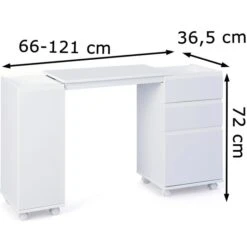 Inter-Link Schreibtisch Laptop Office, 20900400, Mit Flügeltür Und Schubfach, 66-121 X 36,5cm Weiß -Leitz || Novus || Herlitz Shop 4c4ddb01b978208b95a71601a633ee16711397e9 schreibtisch inter link laptop office 20900400