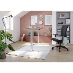 Hammerbacher Schreibtisch XMST 19, Asteiche, Elektrisch Höhenverstellbar, 180 X 71-120 X 80cm -Leitz || Novus || Herlitz Shop 55728c9b0931de1728c68c8b9388c3a623a3d69b schreibtisch hammerbacher xmst 19 asteiche