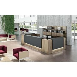 Quadrifoglio Empfangstheke Z2C73, Weiß / Beton, 166 X 113 X 88cm, Rezeption -Leitz || Novus || Herlitz Shop 57340f6d93b13ed5d35574a796a6e141cb819999 empfangstheke quadrifoglio z2c73