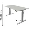 Kerkmann Schreibtisch Move 3, 2326, Lichtgrau, Elektrisch Höhenverstellbar, 160 X 72-120 X 80cm