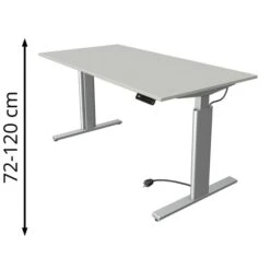 Kerkmann Schreibtisch Move 3, 2326, Lichtgrau, Elektrisch Höhenverstellbar, 160 X 72-120 X 80cm