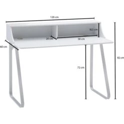 Wohnling Schreibtisch WL6.488, Weiß, Maße: 120 X 60cm -Leitz || Novus || Herlitz Shop 5f78bd7c36cbb190069bd57fa00988bb9fef4e53 schreibtisch wohnling wl6.488 weiss