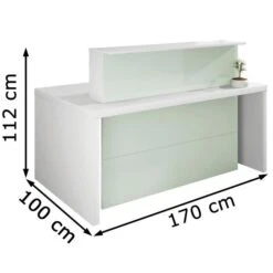 Kerkmann Empfangstheke Verona, 3535, Weiß, 170 X 112 X 100cm, Kompakttheke -Leitz || Novus || Herlitz Shop 61d6be5dfc51fb1aca113de8ea366845829e4222 empfangstheke kerkmann verona 3535