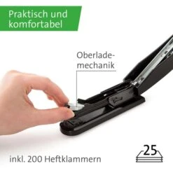 Novus Heftgerät B2 Re+new, 020-1931, Heftleistung 25 Blatt, Schwarz -Leitz || Novus || Herlitz Shop 764cb538f4dce2866e74aa6096779df1cf903a54 heftgeraet novus b2 re plus new 020 1931