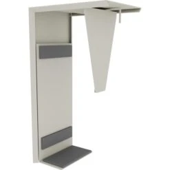 Leitz || Novus || Herlitz Shop 31 Fm-Büromöbel PC-Halterung Fastline, Move 2.0, Zum Unterbau Für Schreibtische, Silber