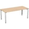 Geramöbel Schreibtisch Flex S-550146-BS, Buche, Maße: 180 X 80cm