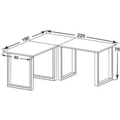 VCM Schreibtisch Lona, 916381, Sonoma Eiche, Maße: 220 X 190cm, L-Form 5 VCM Schreibtisch Lona, 916381, Sonoma Eiche, Maße: 220 X 190cm, L-Form -Leitz || Novus || Herlitz Shop 93c00fb8afd96e26116d10760cba0f8a5050489b schreibtisch vcm lona 916381 sonoma eiche