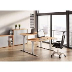 Hammerbacher Schreibtisch XMST 2E, Buche, Elektrisch Höhenverstellbar, 200 X 71-120 X 100cm -Leitz || Novus || Herlitz Shop 9ac42a4863393e1ebb9e0a05539539a9be1e8acb schreibtisch hammerbacher xmst 2e buche