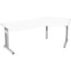 Geramöbel Schreibtisch Flex S-618316-WS, Weiß, Maße: 216,6 X 113cm, 135° Winkel
