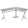 HJh-OFFICE Schreibtisch Pollux 673460, Walnuss, Maße: 155 X 130cm, L-Form