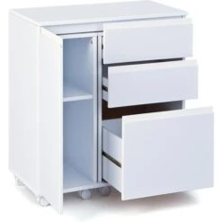 Inter-Link Schreibtisch Laptop Office, 20900400, Mit Flügeltür Und Schubfach, 66-121 X 36,5cm Weiß -Leitz || Novus || Herlitz Shop b197c517c08f8df7529ccb7924d72dcdafda3559 schreibtisch inter link laptop office 20900400