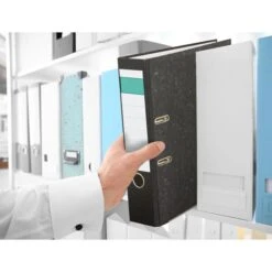 Grüner Balken Ordner A4, Breit, 8cm, Schwarz, Karton, Wolkenmarmor -Leitz || Novus || Herlitz Shop b6fd2fdbe051c4606d09efe04fb04abe6b8adcb9 ordner gruener balken karton a4 8cm