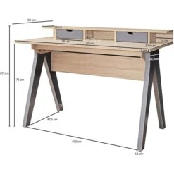 Wohnling Schreibtisch Samo WL1.790, Sonoma Eiche, Maße: 120 X 59cm -Leitz || Novus || Herlitz Shop b9334f2748bbbe0168c7c91308e89804c954810f schreibtisch wohnling samo wl1.790 sonoma eiche