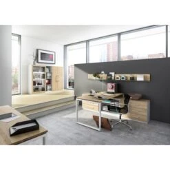 Röhr Schreibtisch Objekt.pur, Eiche Massivholz, Höhenverstellbar, 180 X 68-82 X 80cm -Leitz || Novus || Herlitz Shop bf23345176be7d7a46dbcdacbb1ebeef44ef3296 schreibtisch roehr objekt.pur eiche massivholz