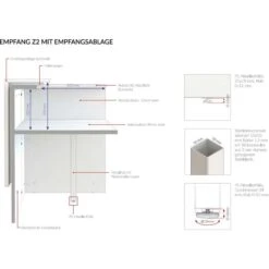 Quadrifoglio Empfangstheke Z2C73, Anthrazit / Weiß, 166 X 113 X 88cm, Rezeption, Lackierte Elemente -Leitz || Novus || Herlitz Shop c585a89ebef5ea67d92e20d5283c2d3215f0ef77 empfangstheke quadrifoglio z2c73 anthrazit weiss