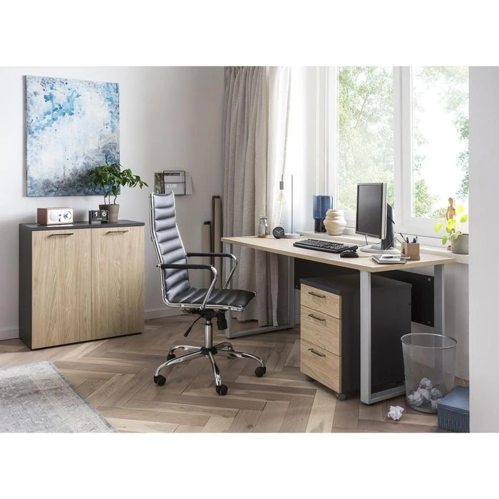 Möbelpartner Schreibtisch Serie 1500, Eiche, Maße: 160 X 65cm 2 Möbelpartner Schreibtisch Serie 1500, Eiche, Maße: 160 X 65cm – Bild 2