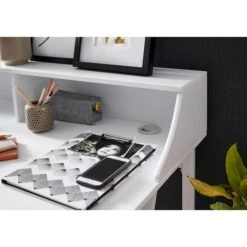 Wohnling Schreibtisch WL6.488, Weiß, Maße: 120 X 60cm -Leitz || Novus || Herlitz Shop c9fe30df937fe9f78e926015bc9fbbc7f82bd87e schreibtisch wohnling wl6.488 weiss