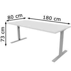 Quadrifoglio Schreibtisch Idea+ Tube, Maße: 180 X 80cm, Weiß / Silber -Leitz || Novus || Herlitz Shop d5414c1d810be8855da0486cd8f70535e833b6d0 schreibtisch quadrifoglio idea plus tube