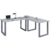 VCM Schreibtisch Lona, 916362, Grau, Maße: 160 X 160 X 80cm, L-Form