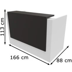 Quadrifoglio Empfangstheke Z2C73, Anthrazit / Weiß, 166 X 113 X 88cm, Rezeption, Lackierte Elemente -Leitz || Novus || Herlitz Shop d86e8f96ae9ad5432e64c6dfe3e15fe377929d86 empfangstheke quadrifoglio z2c73 anthrazit weiss
