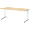 Hammerbacher Schreibtisch B-Serie, Ahorn, Maße: 180 X 80cm