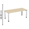 Geramöbel Schreibtisch Flex S-555146-AS, Ahorn, Höhenverstellbar, 180 X 68-80 X 80cm