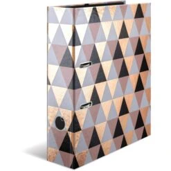 Herma Ordner 7034 Abstract, Karton, A4, 7cm, Abstraktes Rauten-Muster