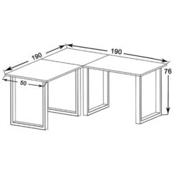 VCM Schreibtisch Lona, 916416, Sonoma Eiche, Maße: 190 X 190cm, L-Form -Leitz || Novus || Herlitz Shop ebd8985b26e647c98a5c4ca6e28efbe4ec87c160 schreibtisch vcm lona 916416 sonoma eiche