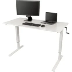 Luxor Schreibtisch SUD-C-W-160, Weiß, Manuell Verstellbar Mit Kurbel 160 X 75-115 X 80cm -Leitz || Novus || Herlitz Shop f3c34964a8e2a5c2568b500a5bc71f23205b27a5 schreibtisch luxor sud c w 160 weiss