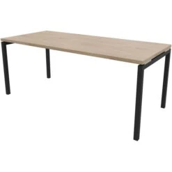 Quadrifoglio Schreibtisch Idea+ 01, Maße: 180 X 80cm, Ulme / Dunkelgrau