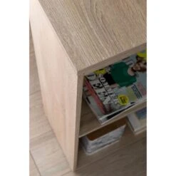 Wohnling Schreibtisch WL5.693, Sonoma Eiche, Mit Regalfach, Maße: 120 X 53cm -Leitz || Novus || Herlitz Shop f8fce0f8551ac0009e87cc4b1704b436bed76291 schreibtisch wohnling wl5.693 sonoma eiche