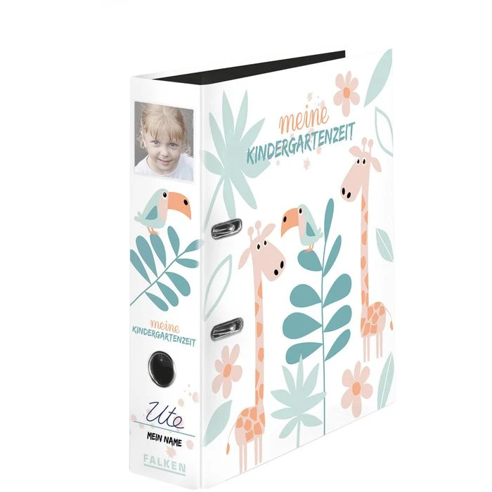 Falken Ordner 22001184 Meine Kindergartenzeit, A4, Karton, 8cm, Motiv Dschungel 1 Falken Ordner 22001184 Meine Kindergartenzeit, A4, Karton, 8cm, Motiv Dschungel