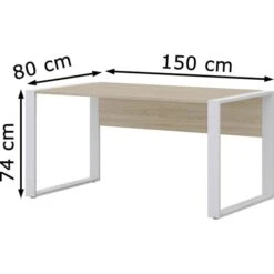 Röhr Schreibtisch Direct.office, Sonoma Eiche, Maße: 150 X 80cm -Leitz || Novus || Herlitz Shop fb8a3bace1a34822000f8036bea9b8ae8bb6b4bc schreibtisch roehr direct.office sonoma eiche